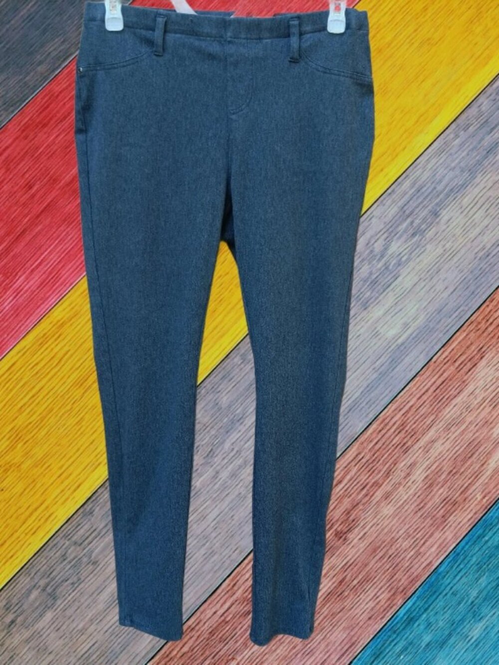 Faded Glory Women's Pull On Comfort Waist Jegging Gray Heather Size 1X (16W)